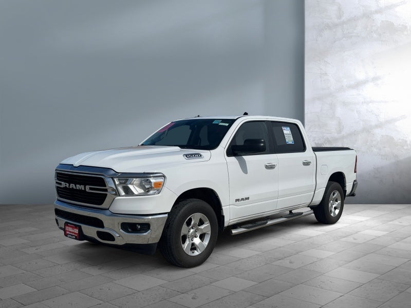 2019 RAM 1500 Big Horn in Bright White Clearcoat — front three-quarter view