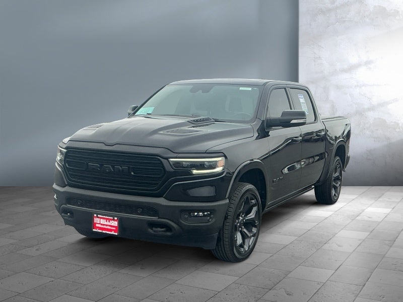 2021 RAM 1500 Limited in Black — front three-quarter view