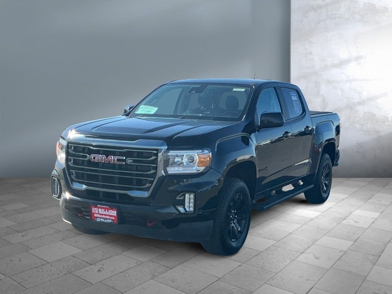2022 GMC Canyon 4WD AT4 w/Leather in Onyx Black — front three-quarter view