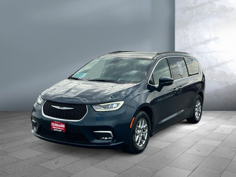 2021 Chrysler Pacifica Touring in Blue — front three-quarter view