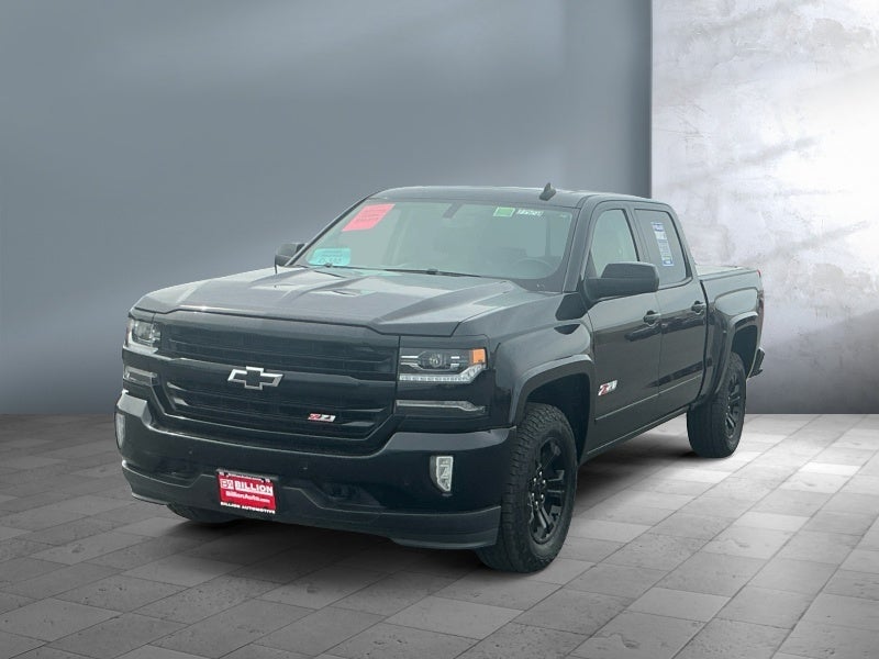 2018 Chevrolet Silverado LTZ in Black — front three-quarter view