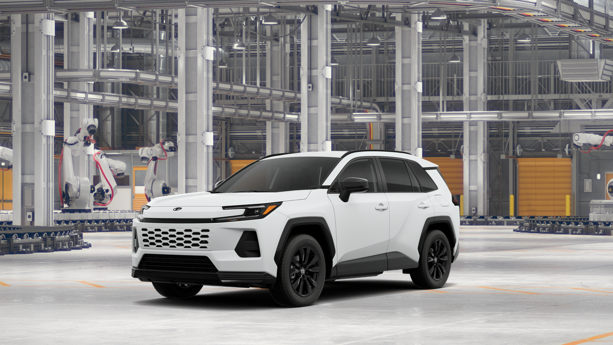 2026 Toyota RAV4 SE in Ice Cap — front three-quarter view